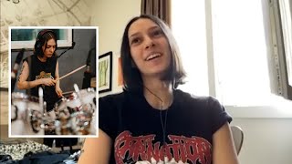 Cryptas Luana Dametto about her drumming style [upl. by Eniak]