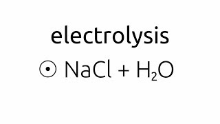 20140417 electrolysis ☉NaClH2O [upl. by Lattie]