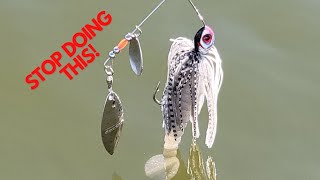 Youre Fishing a Spinnerbait WRONG Bass Fishing tips [upl. by Eceerahs93]