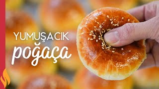 KURU MAYALI PAMUK POĞAÇA 🥯😍 YUMUŞACIK KOLAY POĞAÇA TARİFİ 💯 [upl. by Egiaf]