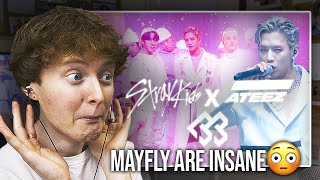 MAYFLY ARE INSANE Stray Kids Ateez BTOB  Mayfly Rap Unit Performance  Kingdom Reaction [upl. by Nyrrad]