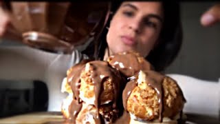 ASMR  PROFITEROLES  MUKBANG [upl. by Chil]