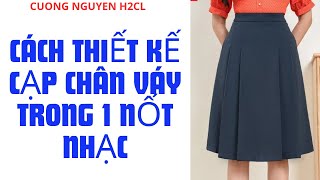 THIẾT KẾ CẠP CHÂN VÁY TRONG 1 NỐT NHẠC [upl. by Onirotciv]