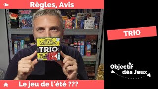 TRIO  Comment jouer une partie avec vidéo règle du jeu de société Cocktailgames [upl. by Aekin4]