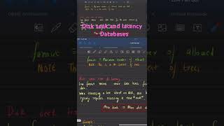 Disk seeks and latency for databases [upl. by Ahsik]