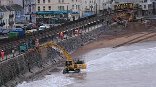 Dawlish Sea Wall Upgrade Network Rail UHD 4K [upl. by Natie]