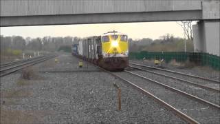 Trains at Adamstown Ireland 130416 [upl. by Ewer]