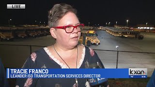 Leander ISDs Transportation Services leaders join KXAN News Today on the first day back to school [upl. by Ehr567]