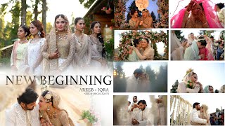 A NEW BEGINNING ♥️  Iqra amp Areeb Nikkah Highlights  Fashion Film By Sistrology [upl. by Aninay]