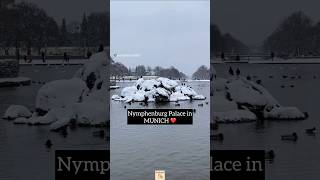 Snowy Winter Morning in Munich at Nymphenburg Palace Munich [upl. by Ashford785]