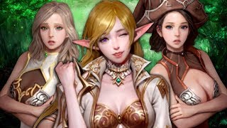 ELF GIRLS AND ORC ATTACKS so much nostalgia  Lineage 2 Revolution [upl. by Ahseital]