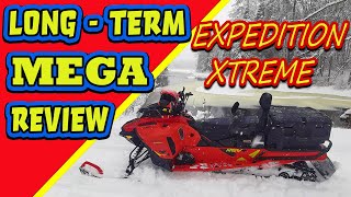 SKI DOO EXPEDITION EXTREME REVIEWLONG TERM Snowmobile PowerSports [upl. by Hadsall]