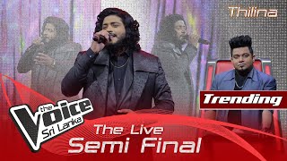 Thilina Sudesh Wanninayake  Madu Mala Lesa මධු මල ලෙස  The Live Semi Final  The Voice Sri Lanka [upl. by Pacificia]