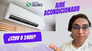 Voltaje aire acondicionado [upl. by Eetnom]