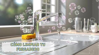 CÓMO LIMPIAR EL FREGADERO CON BICARBONATO Y VINAGRE [upl. by Terpstra]