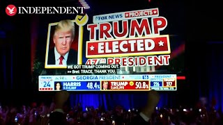 Trump supporters go wild as Fox News calls election for Trump [upl. by Rahcir]