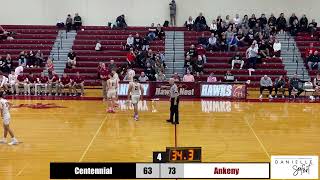 CIML DOUBLEHEADER BASKETBALL Centennial  Ankeny [upl. by Taam]