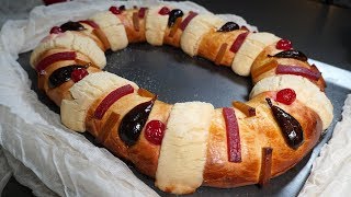 Rosca o Roscón de Reyes  Receta Súper Fácil  Mi Cocina Rápida [upl. by Anomar]