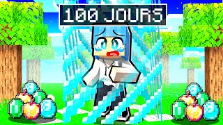 Jai Survécu 100 JOURS Bloqué Dans Cette Bordure 1x1 Minecraft [upl. by Uni]