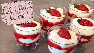 Super schnell gemacht‼️ MacarponeErdbeerDessert 💯🍓🍓 [upl. by Walling]