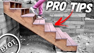 HOW TO BUILD STAIRS  EXTERIOR STEPS [upl. by Fara]