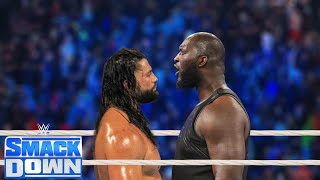 WWE November 232024  Roman Reigns Vs Omos Jordan  SmackDown Live Full Match [upl. by Gusba]