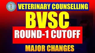 BVSC VETERINARY COUNSELLING ROUND1 CUTOFF  CATEGORY WISE  GOVT amp PVT COLLEGES bvsc [upl. by Elehcor]