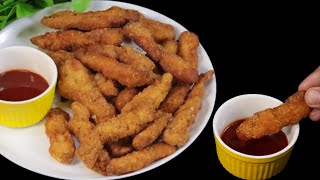 Easy Chicken Strips Recipe  Crispy and Juicy in 30 Minutes  How to Make Chicken Strips [upl. by Duntson990]