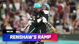 Matt Renshaws CRAZY Last Ball Ramp Shot  BBL12 [upl. by Diarmuid]