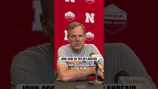 John Cook explains what Taylor Landfair brings to the table huskers nebraska ncaavolleyball [upl. by Ger579]