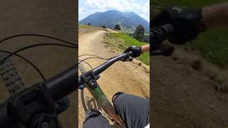 Neue section am Montitrial in Saalbach hinterglemm  mtb bike downhill mountains austria [upl. by Annaierb]