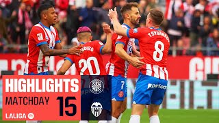 GIRONA FC  VALENCIA CF 21  RESUMEN [upl. by Bashemeth]