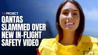 Qantas Slammed Over New InFlight Safety Video [upl. by Ahsenrad]