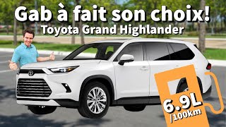 Toyota lance un nouveau VUS hybride   Toyota Grand Highlander 2024 [upl. by Delphina]