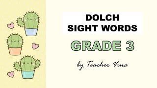 Dolch Sight Words Grade 3 [upl. by Nanfa681]