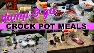 6 DUMP amp GO CROCK POT MEALS  QUICK amp EASY SLOW COOKER RECIPES [upl. by Whitelaw]