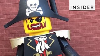 Man Makes LifeSize Lego Costumes [upl. by Ancier]