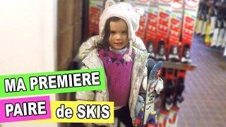 VLOG  1 ère PAIRE de SKIS pour AMANTINE  VACANCES dans les VOSGES  Mel amp Alex [upl. by Onitram]