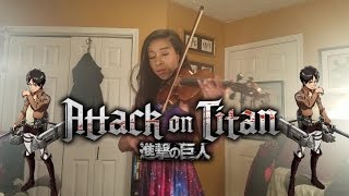 Attack on Titan Season 2 OP 1  Shinzou Wo Sasageyo Violin [upl. by Lienaj]