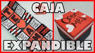 💖 DIY Caja expandible para mi novio 💖 Manualidades para San Valentín 🥰Valentines day Card making😍 [upl. by Yrokcaz]