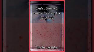 Smoothie Diet for Diabetics Safe amp Delicious Recipes [upl. by Notniv]