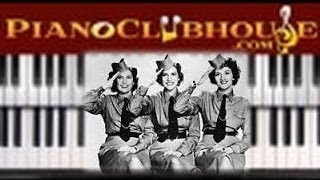 ♫ How to play quotBOOGIE WOOGIE BUGLE BOYquot  piano tutorial ♫ [upl. by Eiralav873]