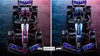 Alpine launch TWO liveries for 2024 car 💙🩷 [upl. by Bertine]