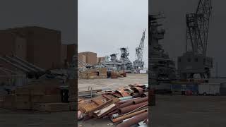 USS New Jersey Battleship in dry dock 2024 [upl. by Irrehc]