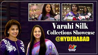 Varahi Silk Collections Showcase By Socialite Pinky Reddy At Jubilee Hills  Ntv Life Style [upl. by Elehcir795]