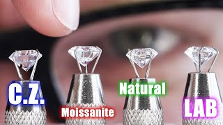 💎 How To Tell A Fake Or Real Diamond I Spot A Cubic Zirconia Moissanite Lab amp Earth Diamond [upl. by Uolyram]