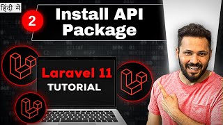 Laravel 11 API tutorial in Hindi 2 Install API package [upl. by Aizatsana]