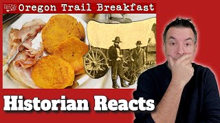 What Pioneers Ate on the Oregon Trail  Tasting History Reaction [upl. by Ynohtnael592]