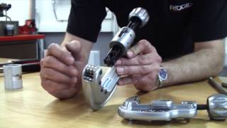 RIDGID  How To Cut Stainless Steel Pipe [upl. by Llerdnek242]