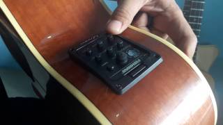 installing acoustic pickup fishman on mitchell guitar MO100S VS part3t [upl. by Gautier]